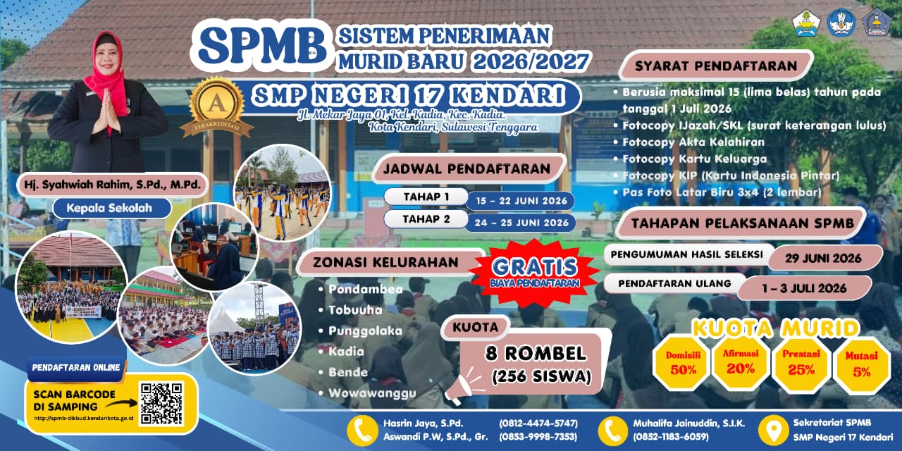 https://smpn17kendari.sch.id/spmb-smp-negeri-17-kendari-tahun-20262027