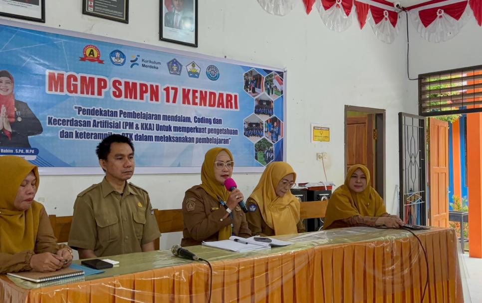 MGMP SMPN 17 Kendari: Pelatihan Pembelajaran Mendalam dan KKA Dimulai