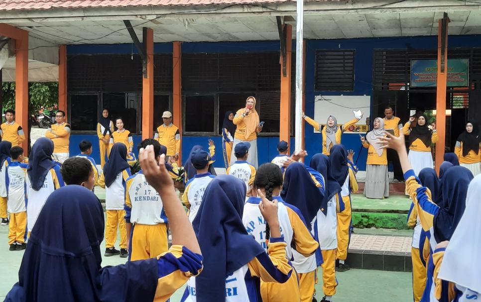 Semarak HAN di SMPN 17 Kendari: Wujudkan 'Anak Indonesia Hebat'